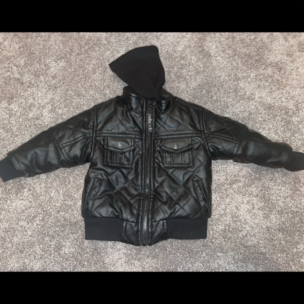 Pelle Pelle leather baby coat jacket size 18m